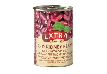 Konservētas sarkanās pupiņas EXTRA LINE 400g