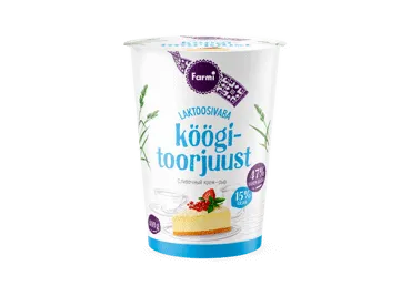 Köögitoorjuust FARMI 15% lak.vaba, 400g