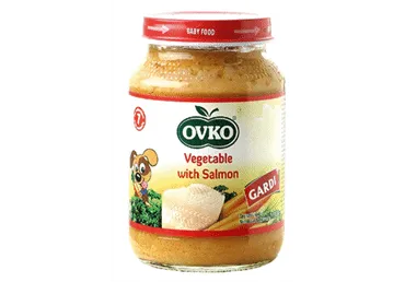 Biezenis OVKO dārzeņi ar lasi 7+ 190g