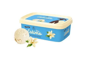 Koorejäätis vanilliplomb.ONU ESKIMO,480g