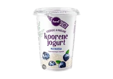 Koorene jogurt mustikatega, FARMI, 400 g