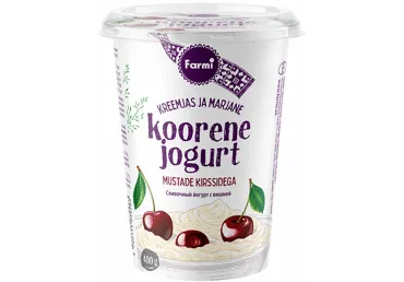 Koorene jogurt FARMI must.kirss., 400g