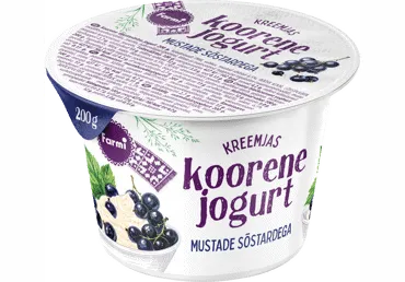 Koorene mustasõstra jogurt, FARMI, 200 g