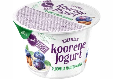 Koorene ploomi-martsipani jogurt, FARMI, 200 g