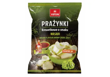 Garneļu čipsi VIFON ar vasabi garšu 100g