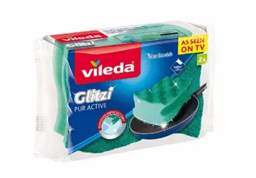 Krob.nõudesvamm Pur Active VILEDA,2tk