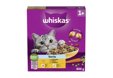 Kuiv kassisööt Steril.WHISKAS kana 800g