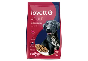 Kuiv koeratoit LOVETT veiselihaga 3kg