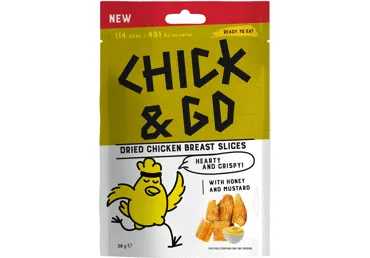 Vītināta cāļa uzkoda Honey&Mustard ar saldinātājiem 30g