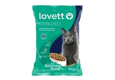 Kuivtoit LOVETT sterilis.kassidele 800g