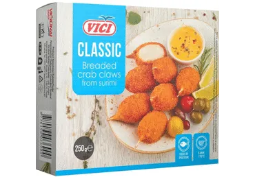 Külm. Paneeritud surimi krabisõrad glut.vaba VICI,250g