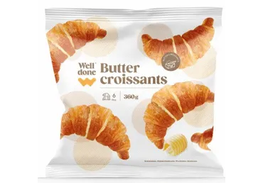 Saldēti sviesta kruasāni WELL DONE 360g