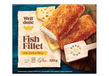 Zivju filejas ar sieru WELL DONE 220g