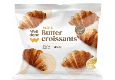 Saldēti Mini sviesta kruasāni WELL DONE 350g