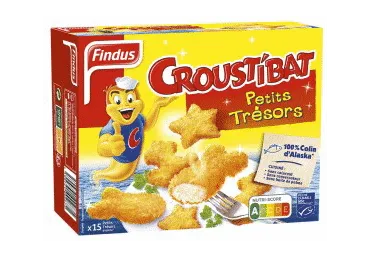 Saldētas mintaja filejas gabaliņi panējumā FINDUS 450g