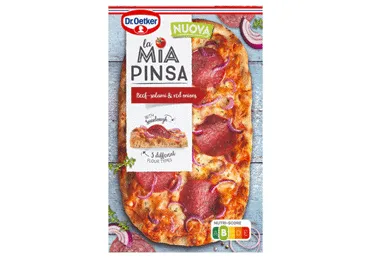 Pica ar salami un sīpoliem LA MIA PINSA 305g