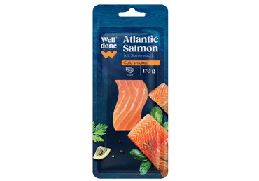 Atlantijas laša fileja WELL DONE auksti kūpināta 170g