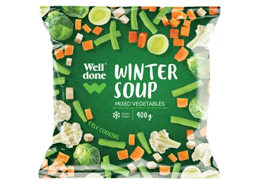 Saldēti dārzeņi WELL DONE Ziemas zupa 400g