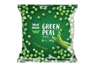 Saldēti zaļie zirnīši WELL DONE 400g
