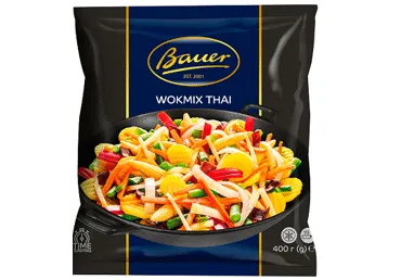 Külm.Wokmix Thai köögiv.segu BAUER, 400g