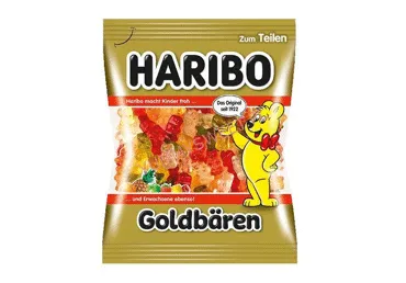 Košļājamās konfektes HARIBO Goldbaren 100g