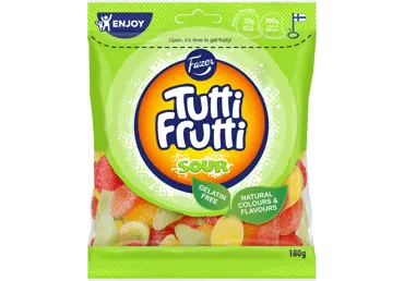 Kummikommid Sour TUTTI FRUTTI180g