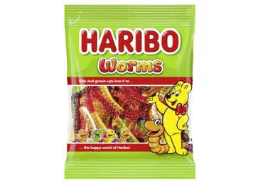 Kummikommid Ussid, HARIBO, 100 g