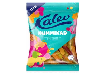 Kummikommid ussikujuliste segu KALEV120g