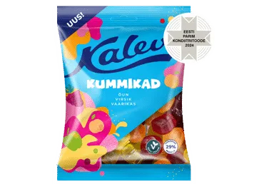 Kummikommid vegan segu KALEV 120g