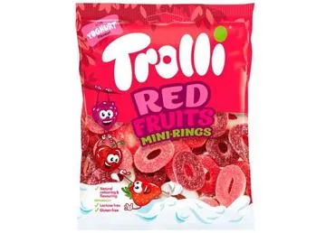 Kummikompv. Red fruits TROLLI 100g