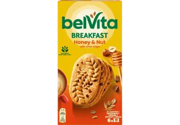Küpsised pähklite ja meega BELVITA 6x50g