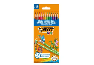 Kustutatavad värvipliiatsid BIC 12värvi