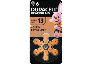 Kuuldeaparaad.patar.DURACELL 13PR48 6tk