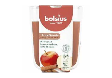 Aromātiska svece glāzē BOLSIUS Apple Cinnamon 10x8,5cm