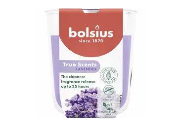 Aromātiska svece glāzē BOLSIUS Lavander 8x7cm