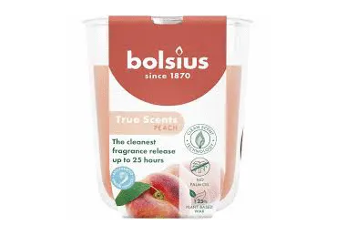 Aromātiska svece glāzē BOLSIUS Peach 8x7cm