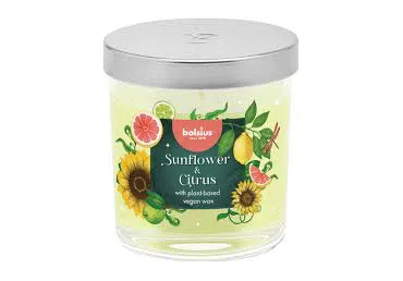Küünal klaasis Sunflower&Citrus