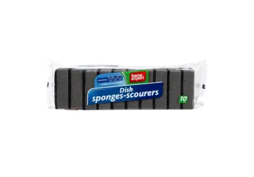 Trauku sūkļi-skruberi 10gab.melni