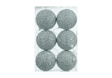 Ziemassvētku eglītes rotaļlietu komplekts 6gab.