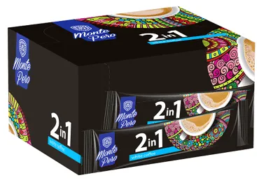 Šķīstošās kafijas dzēriens 2in1 MONTE PERO 28x14g