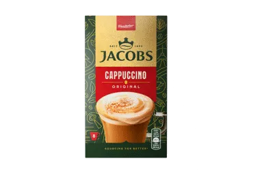 Šķīstošās kafijas dzēriens Cappucino JACOBS 8x11,6g