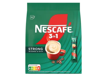 Šķīstošās kafijas dzēriens 3in1 NESCAFE Strong 10x16g
