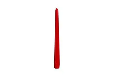 Galda svece 2cmx20cm sarkana