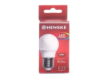 LED pirn G45 4,9W E27 410lm HENSKE