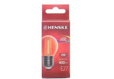 LED pirn G45 E27 4W 400lm HENSKE