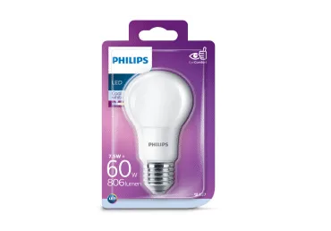 LED pirn PHILIPS A60 60W E27