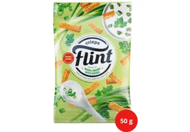 Grauzdiņi ar krējumu un zaļumiem FLINT 50g