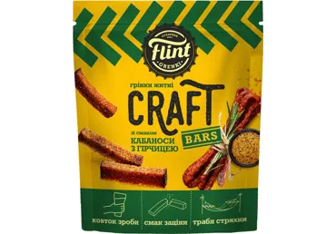 Grauzdiņi Craft FLINT ar sinepju kabanos garšu 90g