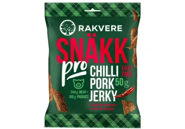 Lihasnäkk Chili Pork Jerky RAKVERE, 50g