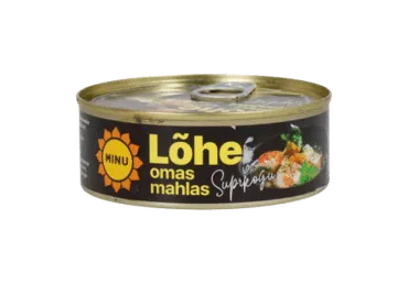 Lõhe supikogu omas mahlas MINU EO, 240g